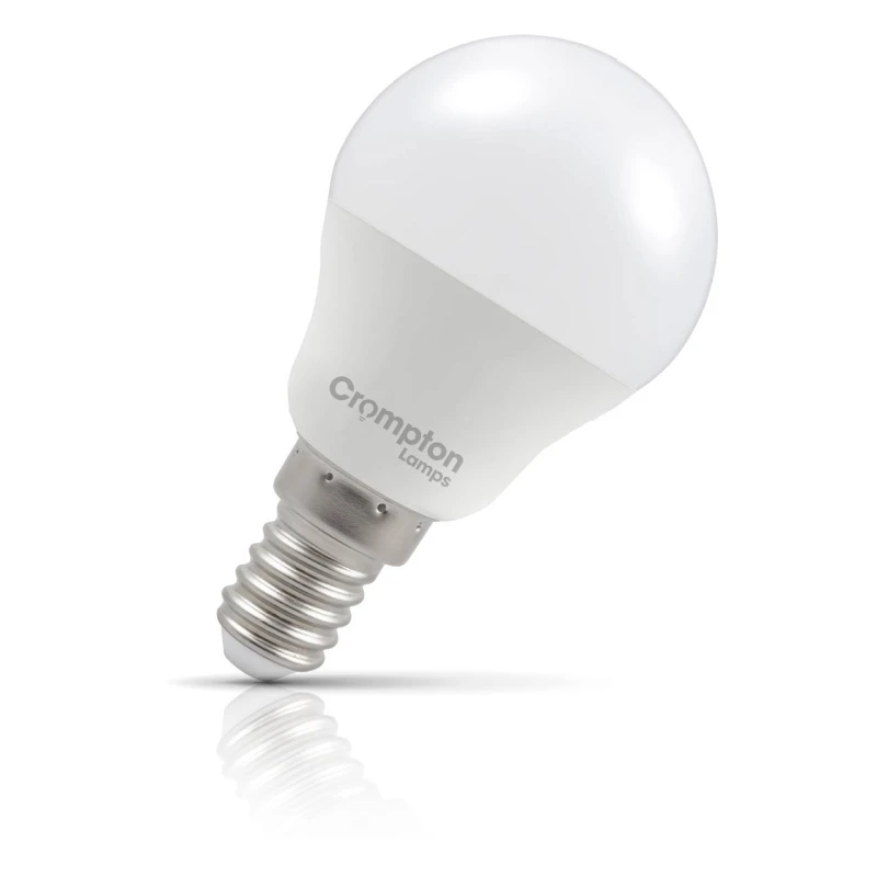 Image of Crompton Lamps LED Golfball 6.5W E14 Warm White Opal (60W Eqv)