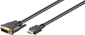 image of Goobay 51881 video cable adapter 1.5 m HDMI DVI-D Black