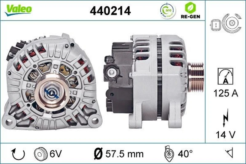 Image of Alternator VALEO 440214