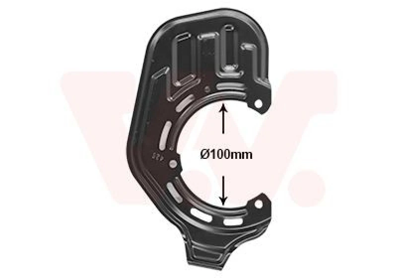 Image of VAN WEZEL Brake disc backing plate VAN WEZEL 3781372