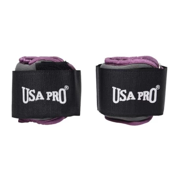 image of USA Pro Ankle and Wrist Weights - Charcoal/Purple