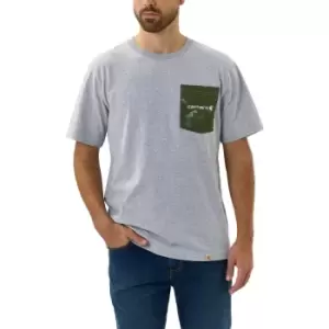 Image of Carhartt Mens Camo Pocket Graphic Short Sleeve T Shirt M - Chest 38-40' (97-102cm)