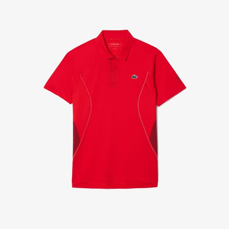 Image of Lacoste Tennis x Novak Djokovic Regular-Fit Polo Shirt Red male S