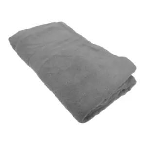 Image of Jassz Beach/Bath Plain Sheet Towel 100cm X 180cm (350 GSM) (One Size) (Grey)