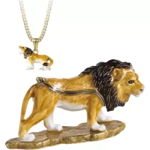 Image of Secrets from Hidden Treasures 1094 Lion Trinket Box 10cm