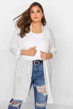 Image of Lace Trim Cardigan