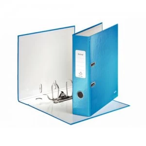 Image of Leitz Wow Lever Arch File A4 80mm Blue PK10