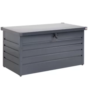 image of Garden Storage Box Anthracite Metal 360L Lockable