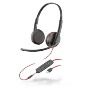 Image of POLY Blackwire 3225 Headset Wired Head-band Office/Call center USB Type-C Black