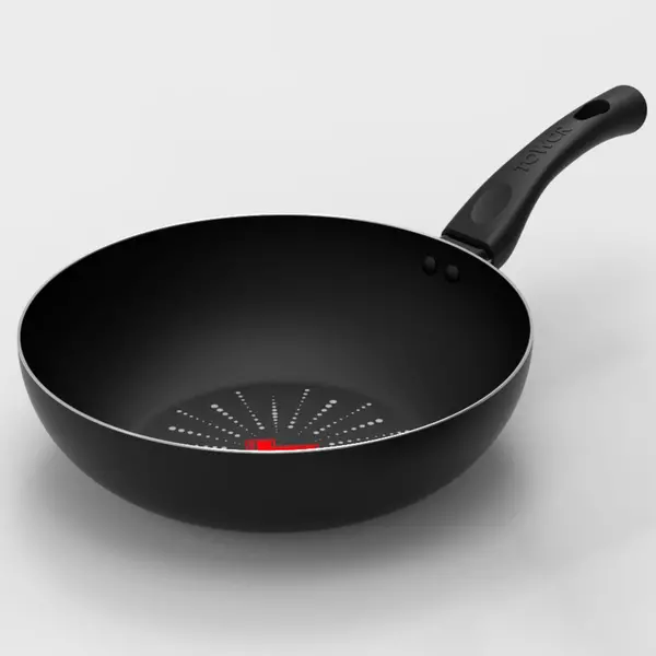 image of Tower Smart Start Classic 28cm Non-Stick Wok Black