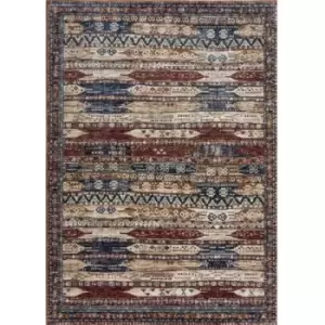 Image of Mastercraft Alhambra Rug - 6576A Ivory - 133x195cm, Cotton - Red