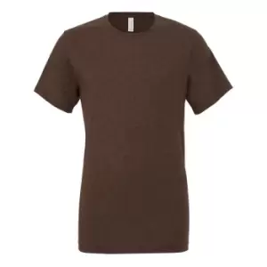 image of Canvas Triblend Crew Neck T-Shirt / Mens Short Sleeve T-Shirt (XS) (Brown Triblend)