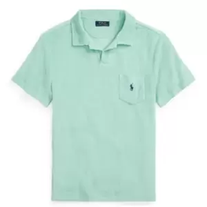 Image of Polo Ralph Lauren Polo Ralph Lauren Cotton Terry Polo Shirt Mens - Green