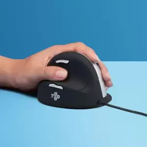 image of R-Go Tools HE Mouse R-Go HE ergonomic mouse, large, left, wired