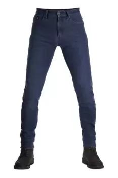 Image of Pando Moto Robby Cor Sk Motorcycle Jeans Mens Slim-Fit Cordura Blue W28/L34