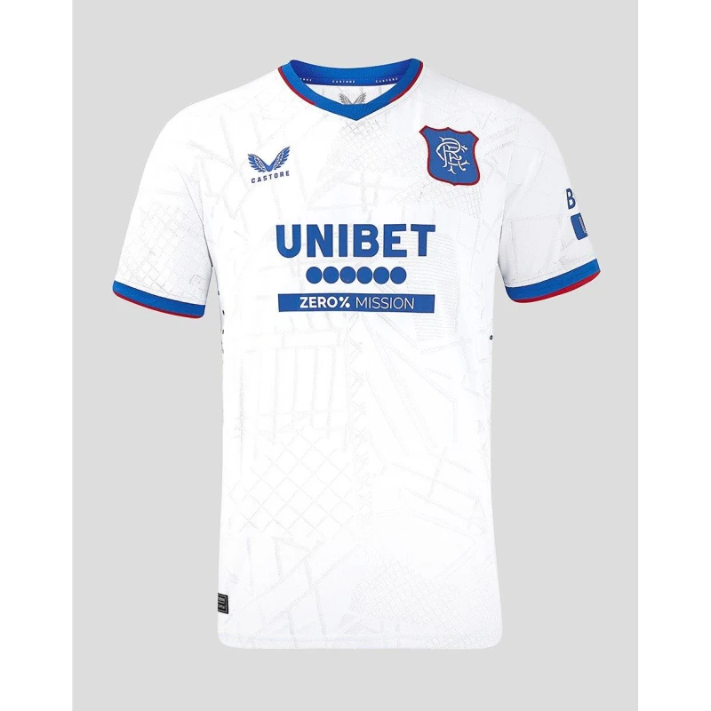 Image of Castore Rangers Authentic Away Shirt 2024 2025 Adults Grey/Blue male XL