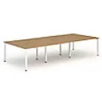 Image of dynamic Computer Desk Evolve Plus B6P14OAKW Oak 4200 mm x 1600 mm x 730 mm