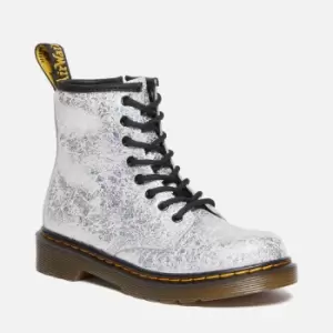 Image of Dr. Martens Kids 1460 Disco Crinkle Leather Boots - UK 1 Kids