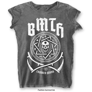 Image of Bring Me The Horizon - Crooked Young Womens Large T-Shirt - Grey