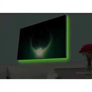 Image of 4570HDACT-015 Multicolor Decorative LED Lighted Canvas Painting