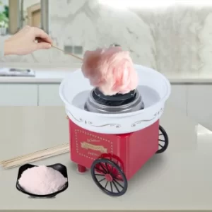 Image of HOMCOM Electric Candy Floss Machine, 450W-Red