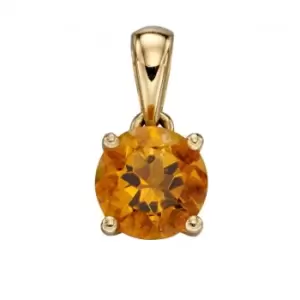 image of 9ct November Citrine Pendant GP2198