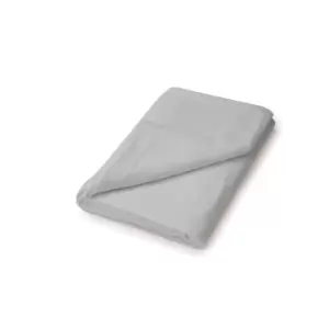 Image of Helena Springfield Brushed Cotton Double Flat Sheet, Silver