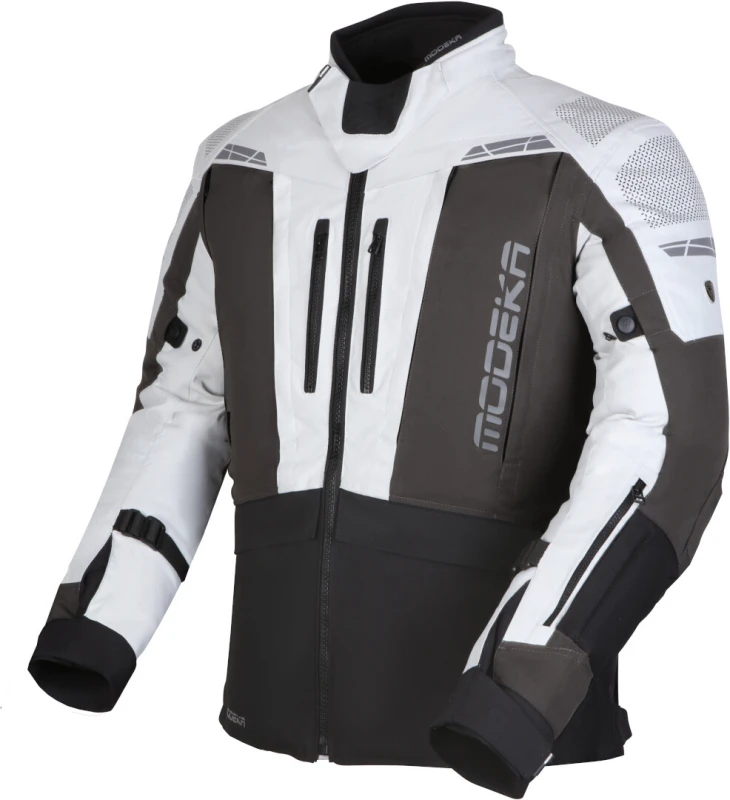 Image of Modeka Hydron Jacket Light Gray Dark Gray Black Size 2XL