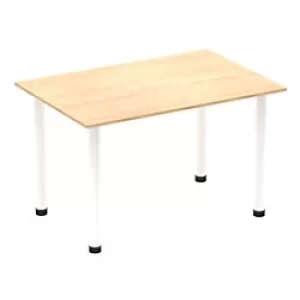 Image of Dynamic Left Hand Desk Impulse IPLST14MPEW Corner Desk MFC 1400 mm x 25mm x 730 mm Grey Oak