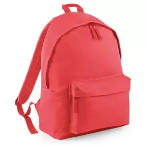 image of Bagbase Original Plain Backpack (One Size) (Coral)