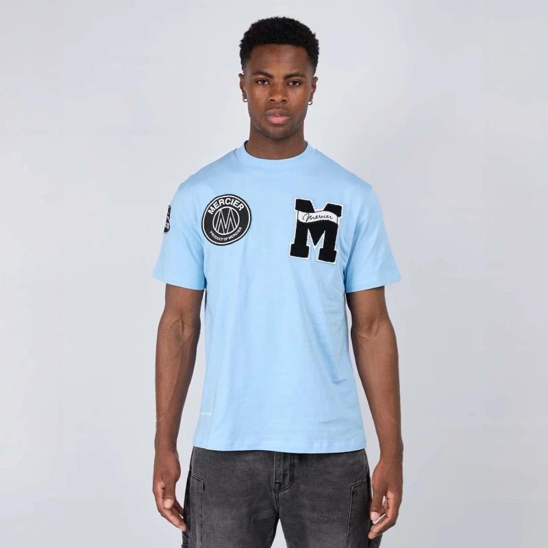 Image of Mercier Academy T-Shirt - Blue Blue S