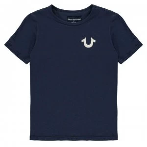 Image of TRUE RELIGION Junior Boys Hs Short Sleeve T Shirt - Navy