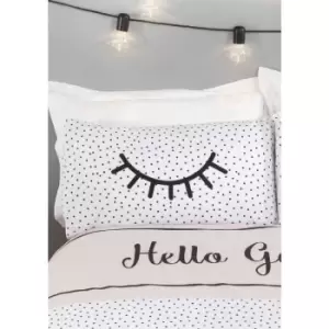 image of Hello Gorgeous Single Duvet Cover Set Pink Bedding