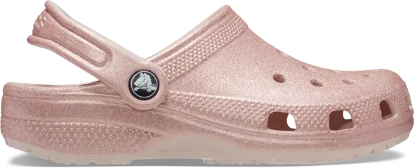 Image of Crocs Kids Classic Glitter Clogs Quartz Glitter C11
