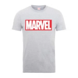 Image of Marvel Main Logo Mens Grey T-Shirt - XL