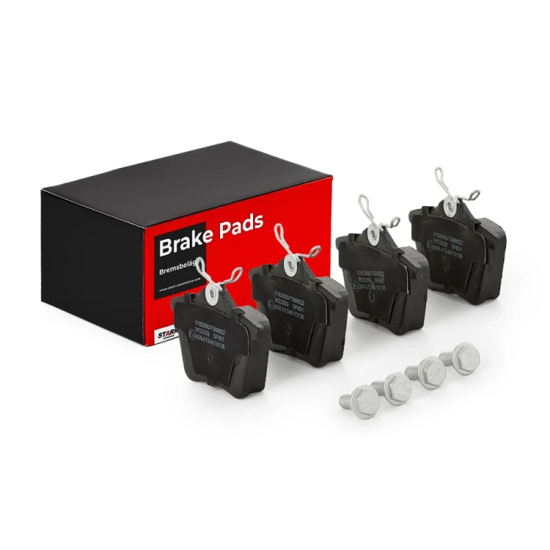 Image of STARK SKBP-0010128 Brake pad set Rear Axle, excl. wear warning contact Brake Pad Set,disc brake (402)