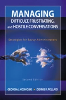 Image of Managing Difficult Frustrating and Hostile Conversations by Georgia J. Kosmoski Paperback