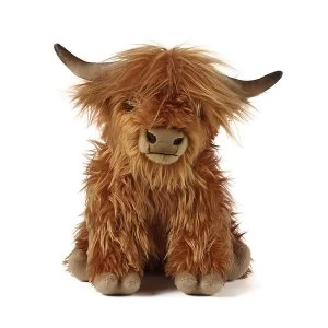 Image of Living Nature Soft Toy - Plush Highland Cow Soft Toy With Sound (Large)
