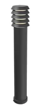 Image of Alta 1 Light Large Outdoor Bollard Light Black IP65, E27