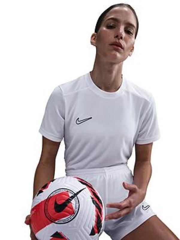 Image of Nike Academy Football Shirt Womens - White Female 10