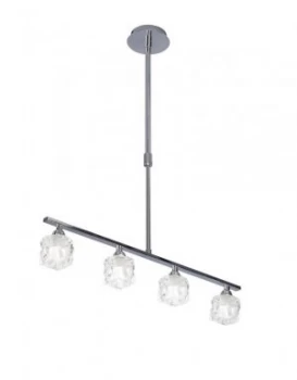 Image of Ceiling Pendant 4 Light G9 ECO Bar, Polished Chrome