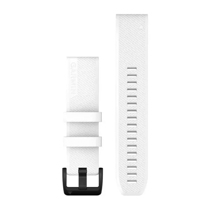 Image of Garmin 010-12901-01 QuickFit 22 Strap Only White With Black Watch
