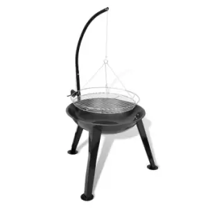 Image of VidaXL BBQ Stand Charcoal Barbecue Hang Round