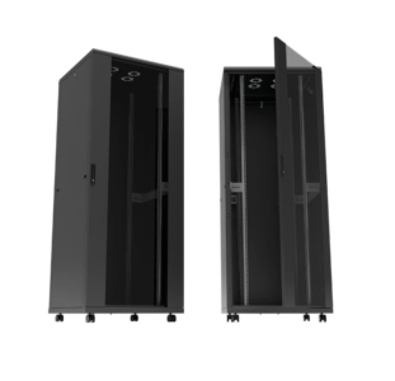 Image of LogiLink D22S88B rack cabinet 22U Freestanding rack Black