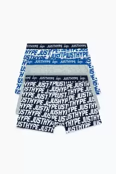 image of HYPE BOYS NAVY JUST HYPE 3 PACK BOXERS