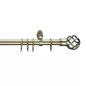 Image of Homemaker 110-300cm Extendable Brass Curtain Cage Pole