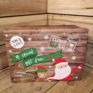 Image of Christmas Eve Box with Santa and Elf - Medium