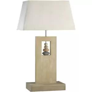 Onli Miriel Table Lamp with Shade Wood