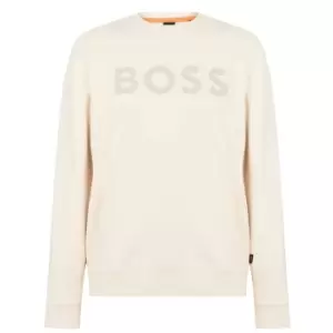 Image of Boss Logo Sweater Mens - White