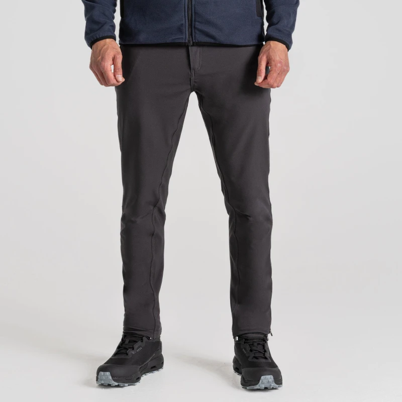 Image of Craghoppers Mens Expedition Performance Slim Fit Trousers Dark Lead male 34W R